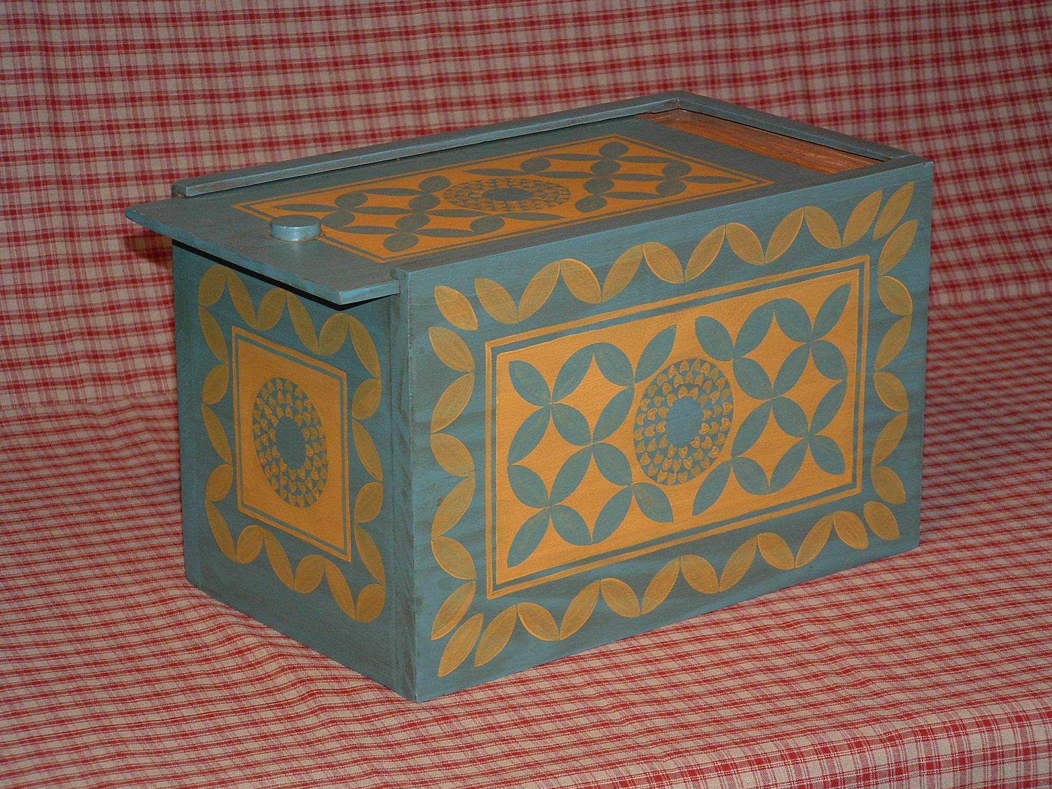 Blue Sunflower Candle Box